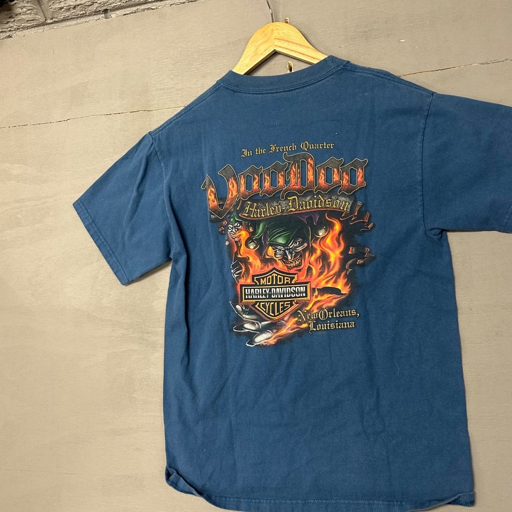 Harley Davidson Voodoo French Quarter New Orleans Graphic T Shirt Mens M